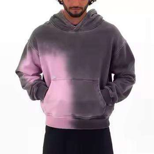 Sweat à capuche unisexe 100 % coton, vintage, délavé à l'acide, personnalisé, écologique, confortable, respirant, thermique, taille XS, faible MOQ, imprimé - Product Image 1