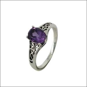 Amethyst <b>Ring</b> <b>925</b> <b>Silver</b> <b>Ring</b> Adorable Gemstone <b>Rings</b> Hand Finished <b>Rings</b> - Product Image 1