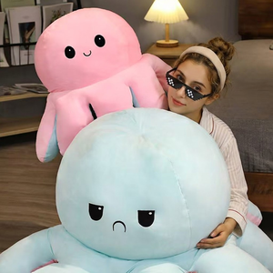 AiKa - Almohada de Peluche de <span class=keywords><strong>Pulpo</strong></span> <span class=keywords><strong>Gigante</strong></span> <span class=keywords><strong>Reversible</strong></span> Personalizada al por Mayor, Regalo para Niños, Decoración del Hogar - Product Image 5