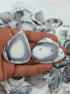 Free Size Natural Dendrite Opal Cabochon Best Quality Oval Cut Gemstone for Jewelry Making - Product Image 5