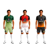 Camiseta de Fútbol Personalizable para Hombre, Directo de Fábrica, Alta Calidad, 100% Poliéster, Cuello en V, Números de Equipo, Conjunto de Uniforme, Estilo Promocional
