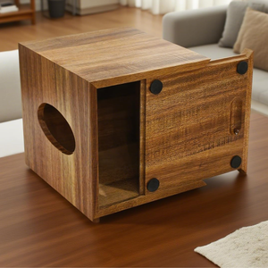 Boîte à mouchoirs en bois d'acacia au meilleur prix avec plateau de rangement, boîte à mouchoirs pour la maison de style campagnard en provenance du Vietnam - Product Image 2