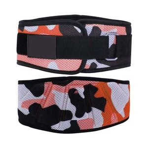 Cinturón de Levantamiento de Pesas Ergonómico de Neopreno con Diseño de Camuflaje Naranja, Costuras Reforzadas de Alta Resistencia, Grosor de 5-10 mm, Alto Contraste, para Gimnasio - Product Image 1