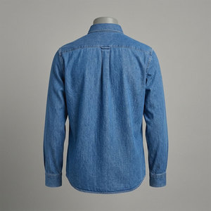 Chemise boutonnée en velours pour homme, manches longues, coupe classique, à carreaux, grande taille, décontractée, printemps, en coton tricoté, style urbain - Product Image 3