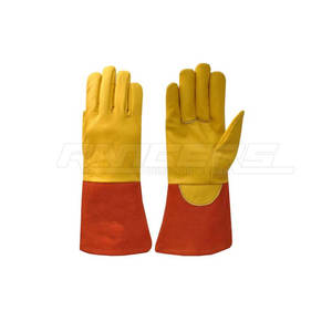 Gants de soudure en cuir de haute qualité, protection forte contre l'abrasion, gants de sécurité, logo personnalisé, gants de construction industrielle - Product Image 1