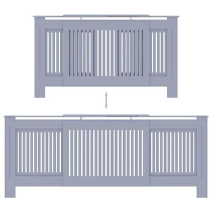 Copertura radiatore grigio MDF 80.7 \ "mobili copre prodotto - Product Image 5