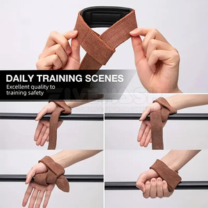 Correas de Cuero para Levantamiento de Pesas de Gimnasio a Precio Económico, Impresión de Logotipo Personalizado, Correas de Cuero de Alta Calidad - Product Image 4