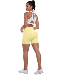 Running Shorts For Women Workout Gym Biker Shorts High Waisted Tummy Control Butt Lifting Sports Yoga Booty Scrunch Butt Shorts - Product Image 2