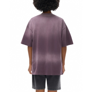 Camiseta de Alta Calidad para Hombre, Diseño Moderno, Color Negro Lavado, Estilo Hip Hop, Camisetas de Algodón Grueso, Camisetas con Estampado Gráfico para Mujer - Product Image 3