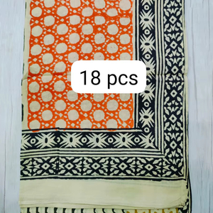 New Arrival Handmade Cotton Lightweight Quick Dry Breathable Beach Wrap <b>Sarong</b> Bagru Hand Block Print Women Swim Ethnic Party - Product Image 1