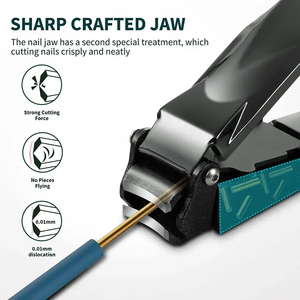 เครื่องมือตัดแต่งเล็บมืออาชีพ ทำจากสแตนเลสโค้งมน พร้อมช่องเปิดปากกว้าง สำหรับใช้ในร้านเสริมสวยและการดูแลความงาม - Product Image 6