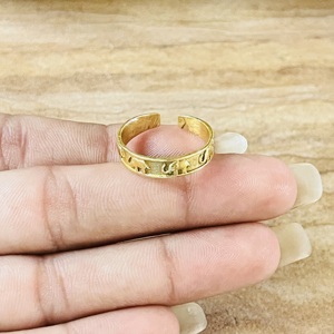 Latest Adjustable Elephant Animal Ring Boho Brass Rings For Women 18k Gold Plated Tribal Band Ring for Jewelry Wholesale/OEM/ODM - Product Image 2