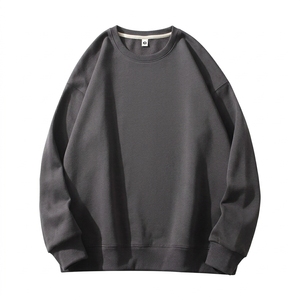 Sudadera Personalizada para Hombre, 320G, Felpa de Algodón, Cuello Redondo, Talla Grande, Color Sólido, Antiencogimiento, Casual, Primavera, Manga Larga, Estilo Urbano - Product Image 4