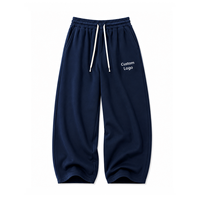 Pantalon de jogging pour homme, coupe régulière, grande taille, imperméable, avec logo personnalisé, pour l'entraînement sportif, la course en extérieur et les loisirs, coupe fuselée