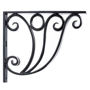 Soporte de estantería de hierro contemporáneo para interiores urbanos que ofrece un soporte fuerte y un diseño elegante. - Product Image 1