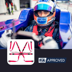 TBRACING ULTRA-D OEM ODM Harnais de course 6 points 2 pouces FIA 8853-2016, Brevet Taïwanais, Ajustement sécurisé pour ceintures d'épaule 7/16 UNF, Personnalisé - Product Image 1