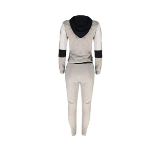 2026 Women Tracksuit Color Patchwork Sweatsuit 2 Pieces Outfits <b>Set</b> Jogger Hooded Suits Hoodies Sweatshirt Long <b>Sweatpants</b> <b>Sets</b> - Product Image 4