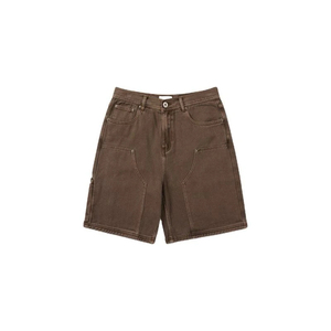 Shorts Bermuda Homme Taille Mi-Haute Couleur Unie en Tissu Peigné Respirant à Impression Numérique avec Poches et Cordon de Serrage Décontracté - Product Image 1
