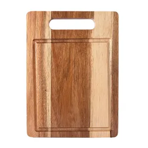 Solid Wooden Chopping <b>Board</b> with Handle Multipurpose Kitchen Cutting <b>Board</b> Durable Food Prep <b>Board</b> Modern Kitchen <b>Tool</b> - Product Image 3