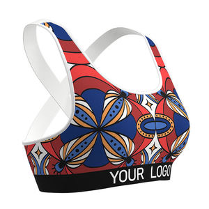 Soutien-gorge côtelé sans couture pour femme, haute élasticité, sans armatures, rembourré, respirant, pour l'entraînement, le sport et le fitness, style crop top, vente en gros USA 2026 - Product Image 3