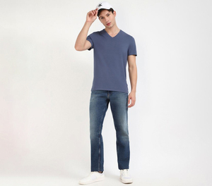 Camisetas de Cuello en V para Hombre, 100% Algodón de Alta Calidad, al por Mayor, Personalizables, Ecológicas, de Secado Rápido y Transpirables para Verano - Product Image 2