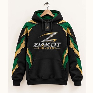 Vente en gros directe ZIAKOT INDUSTRY Sweat-shirt à capuche de baseball noir et gris personnalisé, best-seller - Product Image 2