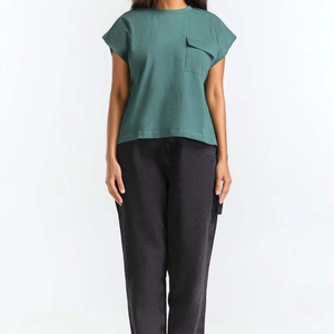 Wholesale 220gsm Women Oversized T Shirt 100% Organic Cotton Custom Logo Plain Tee For Women's - Product Image 2