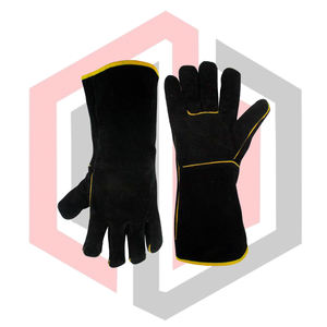 Gants de sécurité en cuir de vachette pour pompiers, anti-chaleur, anti-impact, durables, respirants, 14 pouces, pour soudeurs - Product Image 4