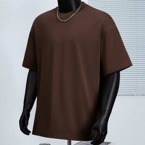 เสื้อยืดคอตตอน OEM 230gsm คุณภาพพรีเมียมสำหรับทุกเพศ พิมพ์ลาย DTG แบบพัฟฟ์ สปอร์ตแวร์ชาย แขนสั้น - Product Image 1