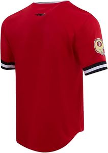Camiseta Roja de los San Francisco 49ers, Bordado a Máquina, Poliéster Duradero, Recuerdo Deportivo - Product Image 3