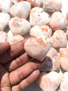 En gros Naturel Rose Scolecite Coeur Sculpté Cristal Semi-Précieux Pierre Précieuse pour Feng Shui Reiki Guérison Rare Artisanat - Product Image 2