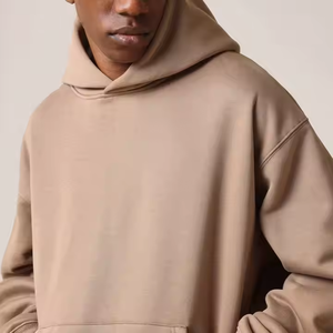 Custom Men <b>Hoodie</b> 400gsm Fleece Streetwear Pullover Custom Embroidered Sweatshirt Bulk Supplier - Product Image 4