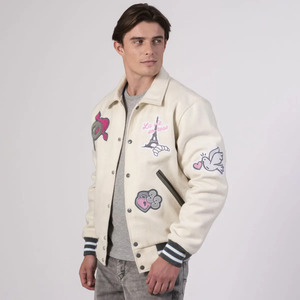 Veste universitaire personnalisée haut de gamme pour homme, brodée, style baseball, respirante, décontractée, streetwear, mode - Product Image 5