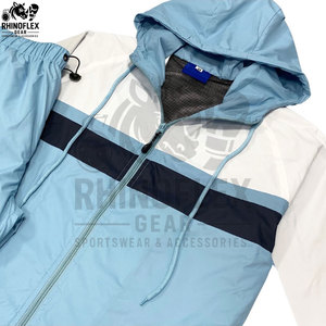 Survêtement d'hiver pour homme Haidar gris, 2 pièces, ensemble de sport assorti, coupe-vent, séchage rapide, coupe ajustée, haute qualité, personnalisé - Product Image 4