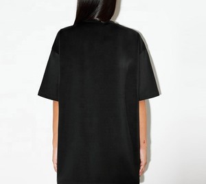 Wholesale Women's Heavy <b>Weight</b> Cropped T-Shirts <b>Blank</b> Cotton Boxy Fit Oversized Tees Knitted Fabric Streetwear Quick Dry - Product Image 2