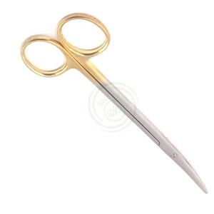 เครื่องมือผ่าตัดทางการแพทย์มาตรฐาน CE กรรไกรโค้งสแตนเลสแข็งแรงพร้อมแหล่งจ่ายไฟแบบแมนนวลแทรก TC - Product Image 4