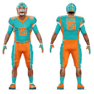 Uniforme de Fútbol Americano, Jersey de Talla Grande, Estampado Completo, Unisex, Cuello en V, Malla, Nombre del Equipo Personalizado, Conjunto Elegante, Logotipo Personalizado de Alta Calidad - Product Image 4