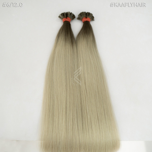 ผมต่อของมนุษย์แท้ยุโรปแบบพรีเมี่ยมปลายแบนย้อมสีดำสำหรับข้อเสนอวันศุกร์ - Product Image 2