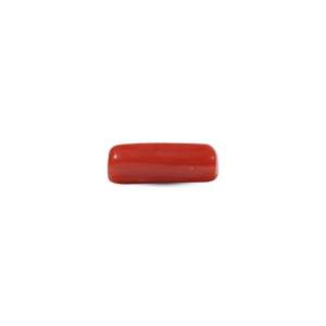 6 Carat Oval Cabochon Red Coral Loose Gemstone 10x12mm for Fine Jewelry - Product Image 2