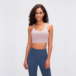 Nuevo Sujetador Deportivo Sin Costuras para Mujer, Ropa Deportiva Personalizada al por Mayor, Hecho en Pakistán, para Correr, Gimnasio, Ejercicio, con Spandex/Poliéster en la Parte Delantera - Product Image 1