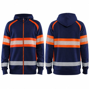 Sweat-shirt à capuche unisexe pour adulte, couleur lime, avec bas noir, prix de gros abordable, idéal pour la sécurité - Product Image 1