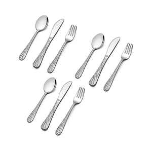 Juego de Cubiertos de Metal Elegante al por Mayor con Mango de Resina, Juego de Cubiertos Modernos de Acero Inoxidable con Acabado Espejo, Duradero para Bodas y Cocina - Product Image 6