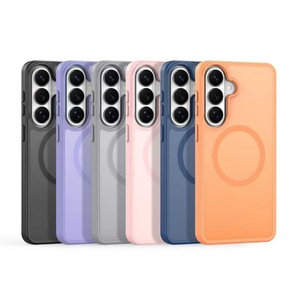 Funda para Teléfono Móvil con Sensación de Piel, Compatible con Magnético, Anti-Caídas, PC + TPU, Color Negro, para Samsung Galaxy S26 - Product Image 5