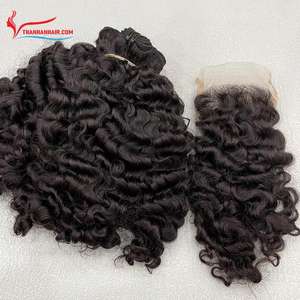 Extensiones de cabello humano virgen vietnamita rizado al vapor, doble trama, listas para envío, las más vendidas al por mayor - Product Image 1