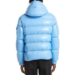 Chaquetas para hombre, chaqueta acolchada azul claro brillante, abrigo de invierno cálido y aislante - Product Image 2