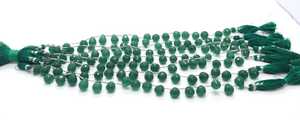 Cuentas de Esmeralda Natural AAA Facetadas en Forma de Lágrima Briolette de 7x10 MM, Cuentas de Piedras Preciosas de Esmeralda Genuina, Hilo de 6 Pulgadas, Cuentas de Primera Calidad en Forma de Lágrima - Product Image 6