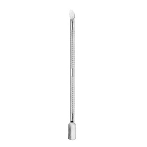Pousse-cuticules et lime à ongles double face en acier inoxydable pour manucure, soin des cuticules, durable, réutilisable, manucure professionnelle - Product Image 1