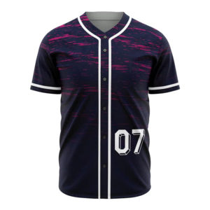 W4G Unisex Baseball Jersey Sublimated Print 100% <b>Polyester</b> Short Sleeve Breathable Regular Fit Autumn/Winter Team Apparel - Product Image 2