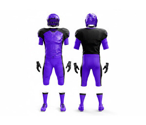 Maillots de football américain personnalisés, tissu respirant, ensemble uniforme d'équipe |   Tenue de football d'équipe |   Vêtements de sport en polyester respirant - Product Image 2