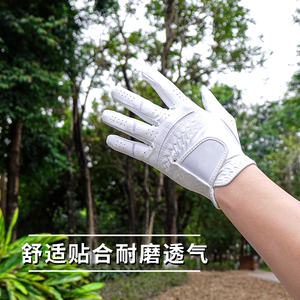 ถุงมือกอล์ฟหนังแท้จาก Golf Fitness Industries สำหรับมือขวา ป้องกันการลื่น พร้อมแถบตีนตุ๊กแก ปิดแบบยูนิเซ็กส์ สำหรับเล่นกีฬา - Product Image 6